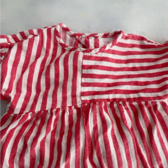 Zara - Red/White Striped Dress - Picture 4 of 5